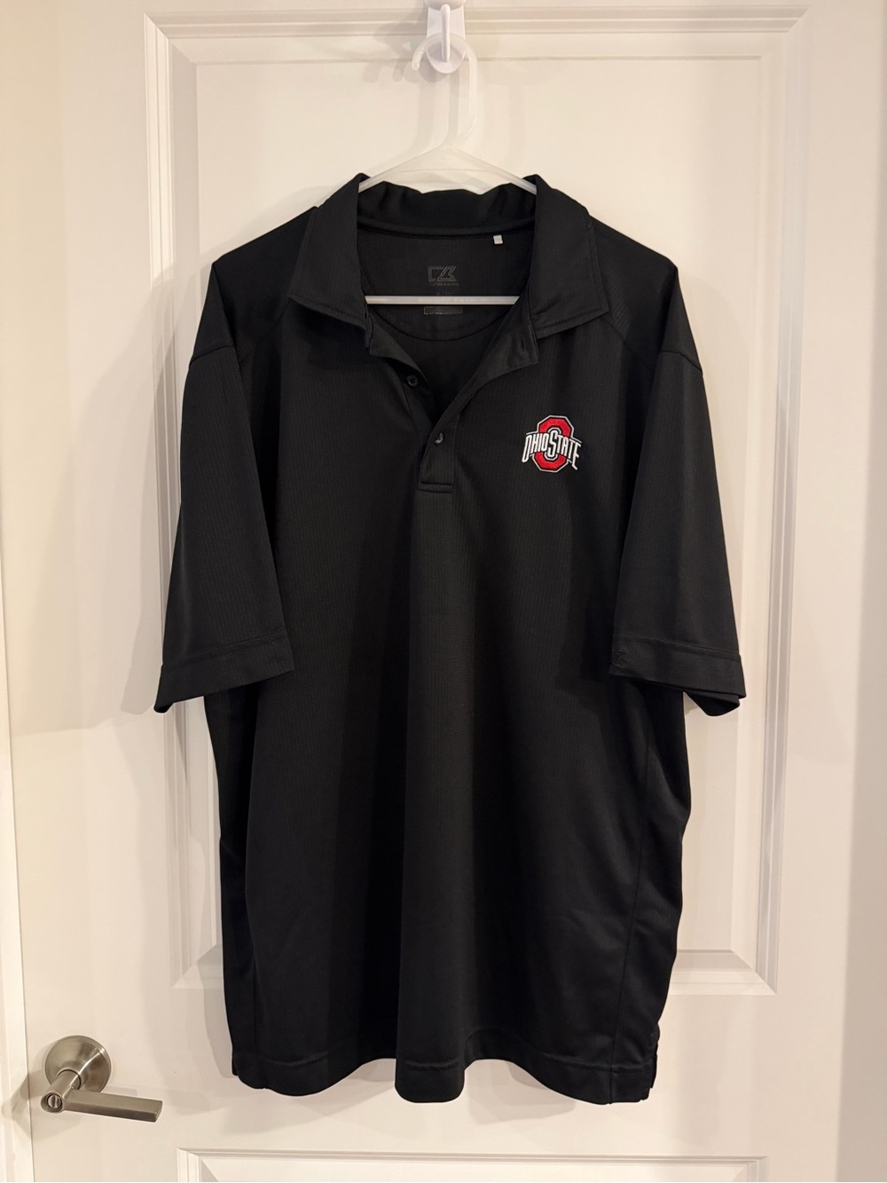 Cutter & Buck Black Polo with Ohio State Logo